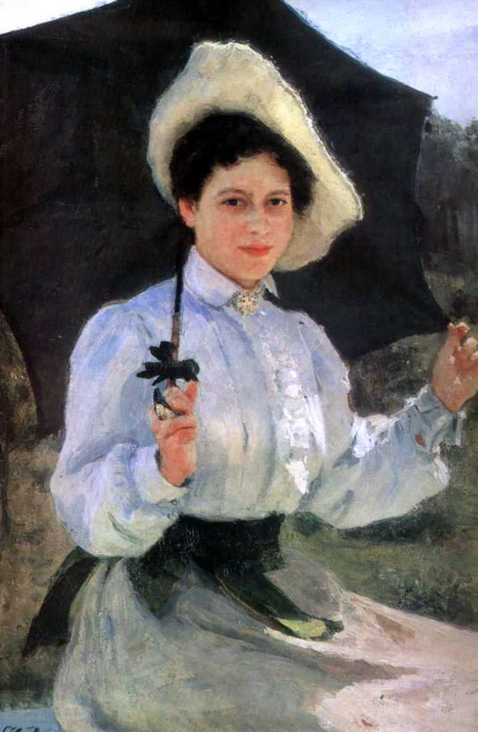  Ilia Efimovich Repin Portrait of Nadezhda Repina, the Artist's Daughter - Canvas Print