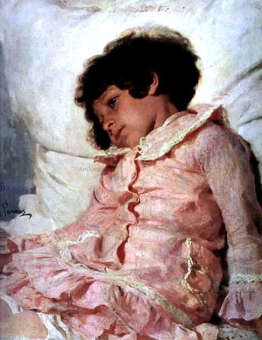  Ilia Efimovich Repin Portrait of Nadya Repina, the Artist's Daughter - Canvas Print