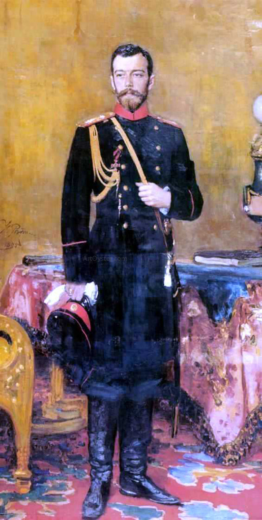  Ilia Efimovich Repin Portrait of Nicholas II, The Last Russian Emperor - Canvas Print