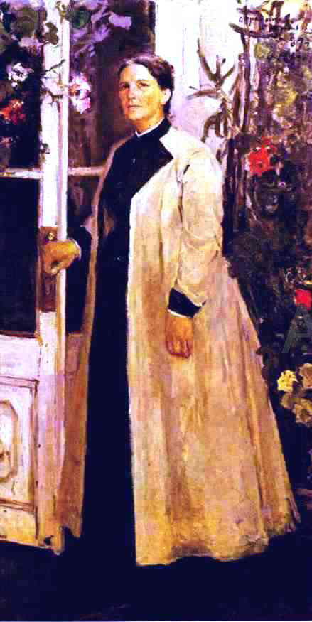  Constantin Alexeevich Korovin Portrait of Olga Orlova. - Canvas Print