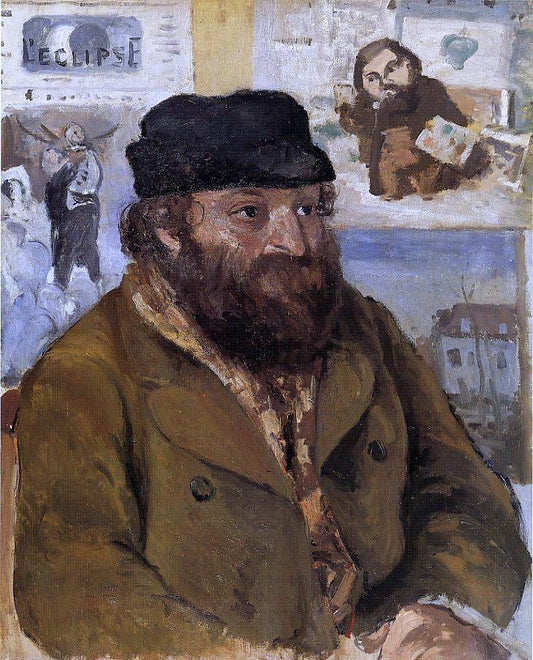  Camille Pissarro Portrait of Paul Cezanne - Canvas Print