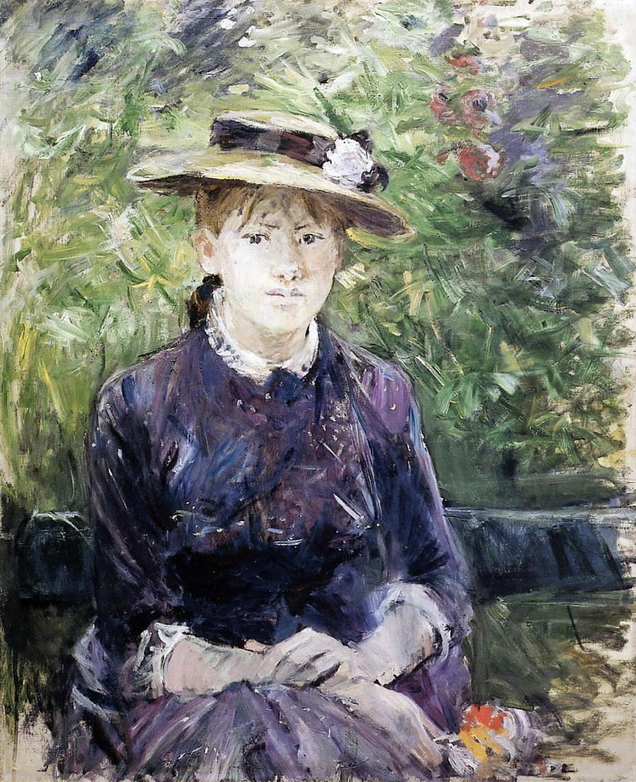  Berthe Morisot Portrait of Paule Gobillard - Canvas Print