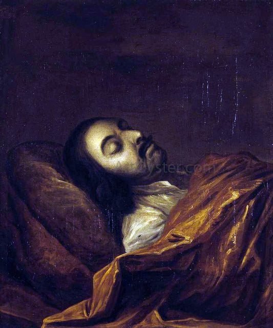  Ivan Nikitich Nikitin Portrait of Peter the Great on his Death-Bed - Canvas Print