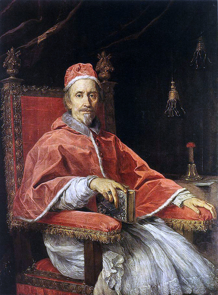  Carlo Maratti Portrait of Pope Clement IX - Canvas Print