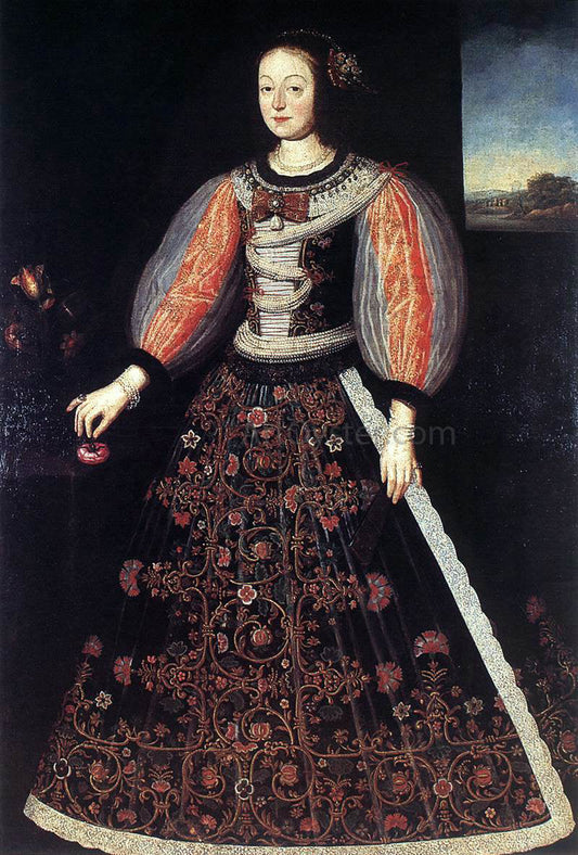  Benjamin Block Portrait of  Princess Anna Julianna Eszterhazy, Wife of Count Ferenc Nadasdy - Canvas Print