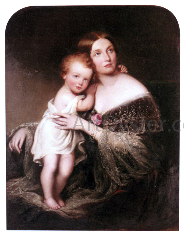  Richard Buckner Portrait of Princess Marie Baden, Duchess of Hamilton - Canvas Print