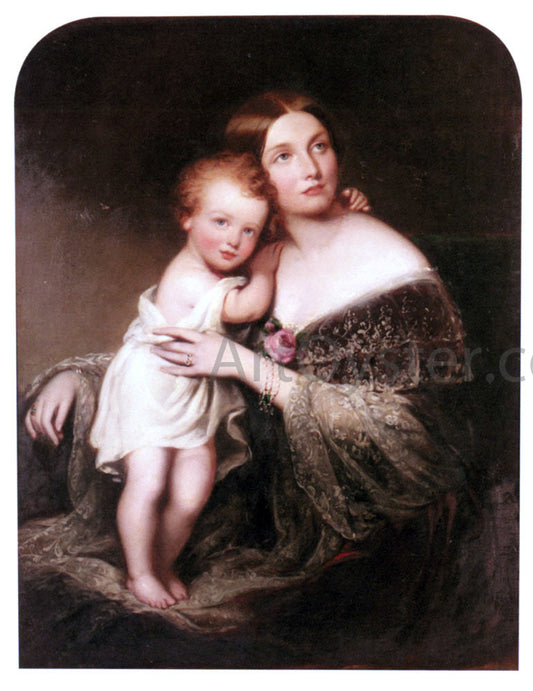  Richard Buckner Portrait of Princess Marie Baden, Duchess of Hamilton - Canvas Print