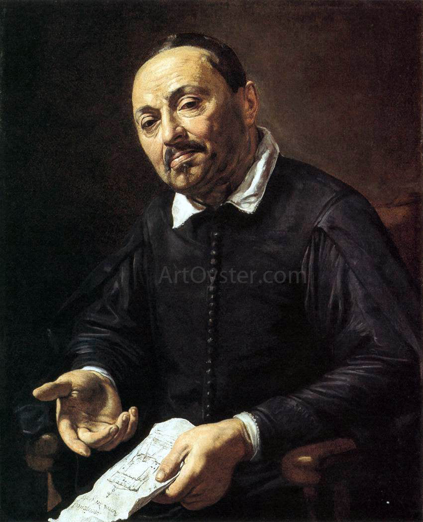  Valentin De boulogne Portrait of Raffaello Menicucci - Canvas Print