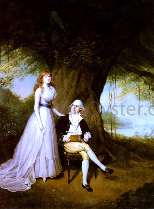  Arthur William Devis Portrait of Robert Grant And His Wife, Elizabeth - Canvas Print