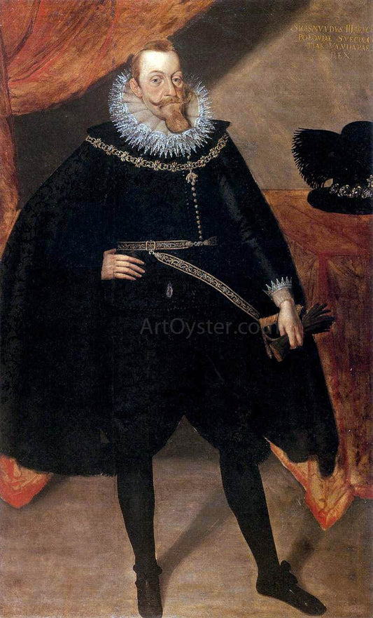  Unknown (2) Masters Portrait of Sigismund III Vasa, King of Poland - Canvas Print