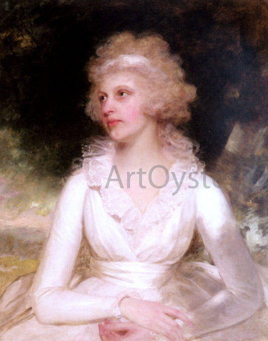  William Beechey Portrait of Sophia Anne Raymond-Barker - Canvas Print