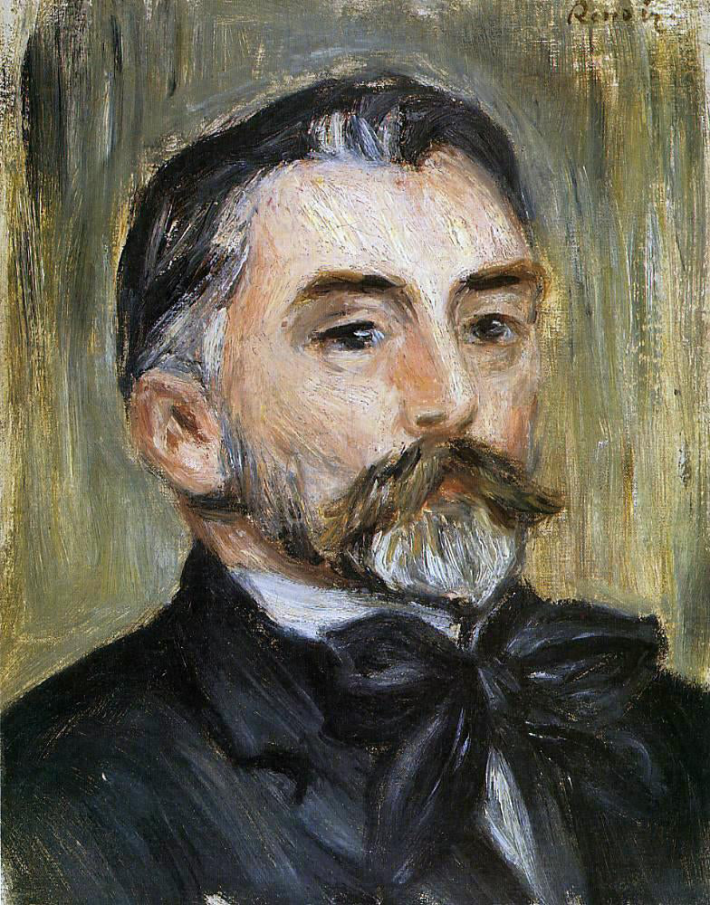  Pierre Auguste Renoir Portrait of Stephane Mallarme - Canvas Print