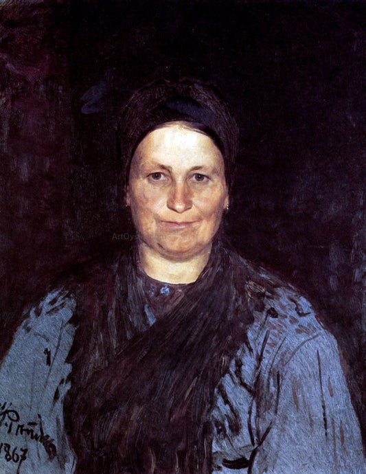  Ilia Efimovich Repin Portrait of Tatyana Repina, the Artist's Mother - Canvas Print