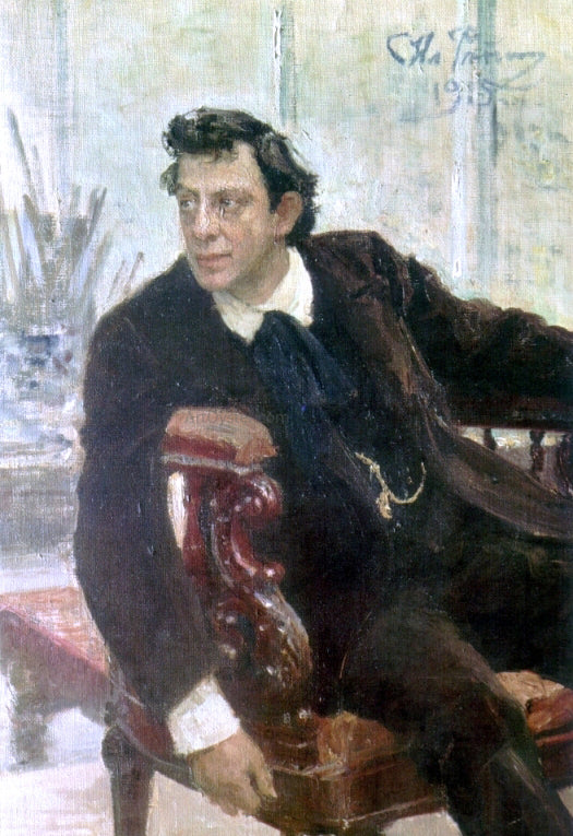  Ilia Efimovich Repin Portrait of the Actor Pavel Samoylov - Canvas Print