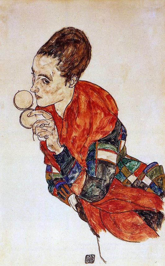  Egon Schiele Portrait of the Actress Marga Boerner - Canvas Print