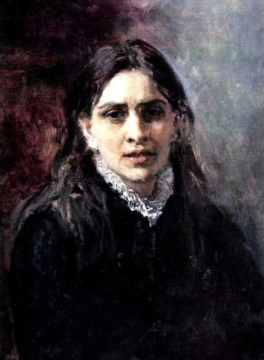  Ilia Efimovich Repin Portrait of the Actress Pelageya Strepetova - Canvas Print