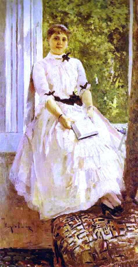  Constantin Alexeevich Korovin Portrait of the Actress T. S. Lobatovich - Canvas Print