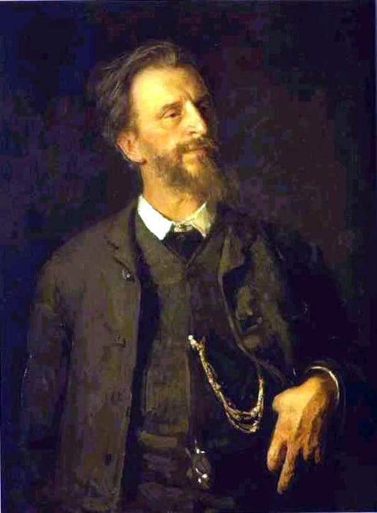  Ilia Efimovich Repin Portrait of the Artist Grigory Myasoedov - Canvas Print