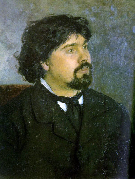  Ilia Efimovich Repin Portrait of the Artist Vasily Surikov - Canvas Print