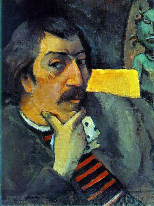  Paul Gauguin Portrait of the Artist with the Idol - Canvas Print