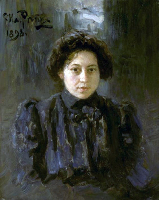 Ilia Efimovich Repin Portrait of the Artist's Daughter Nadezhda - Canvas Print