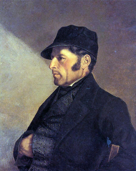  Gustave Courbet Portrait of the Artist's Father, Regis Courbet - Canvas Print