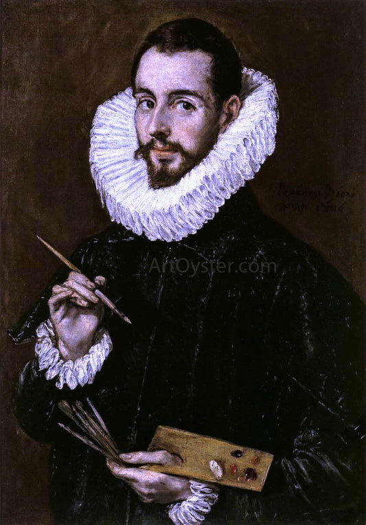  El Greco Portrait of the Artist's Son Jorge Manuel Theotokopoulos - Canvas Print