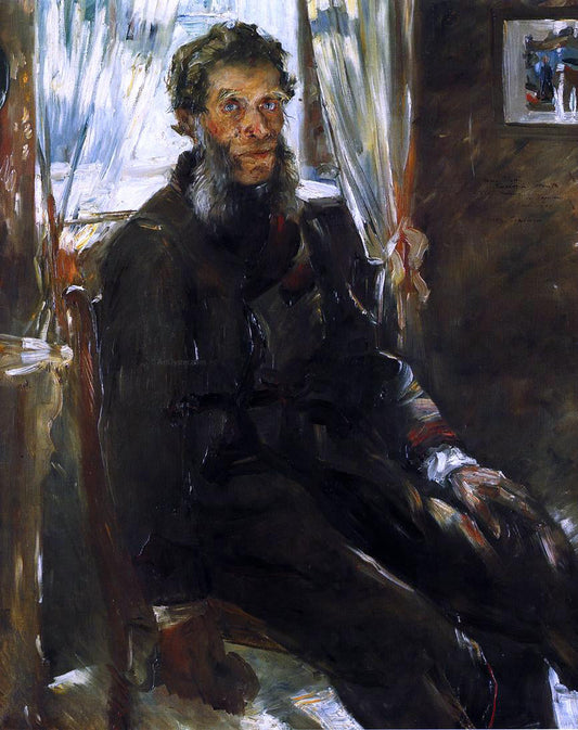  Lovis Corinth Portrait of the Artist's Uncle, Friedrich Corinth - Canvas Print