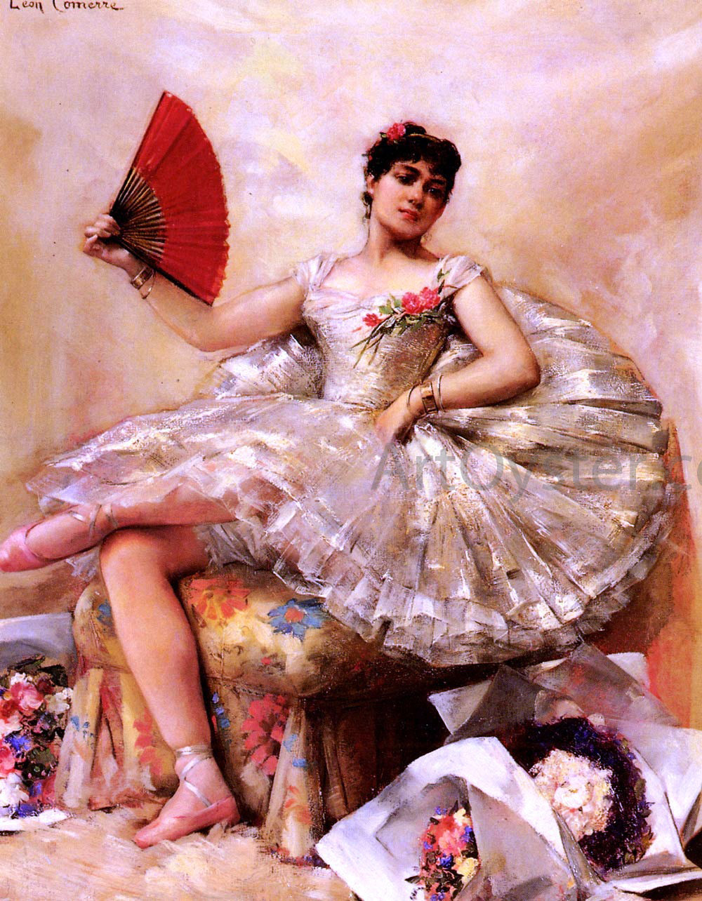  Leon Francois Comerre Portrait of the Ballerina Rosita Mauri - Canvas Print