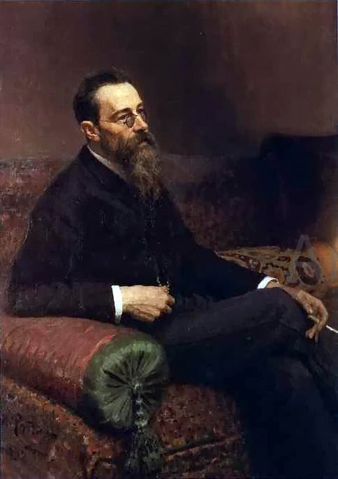  Ilya Repin Portrait of the Composer Nikolay Rymsky-Korsakov - Canvas Print