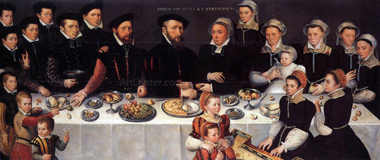  Cornelis De Zeeuw Portrait of the De Mucheron Family - Canvas Print
