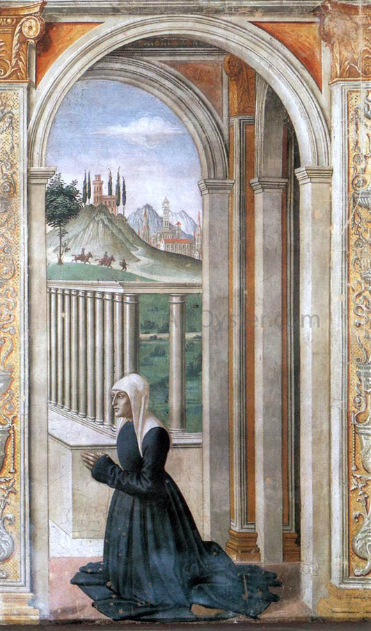  Domenico Ghirlandaio Portrait of the Donor Francesca Pitti-Tornabuoni - Canvas Print