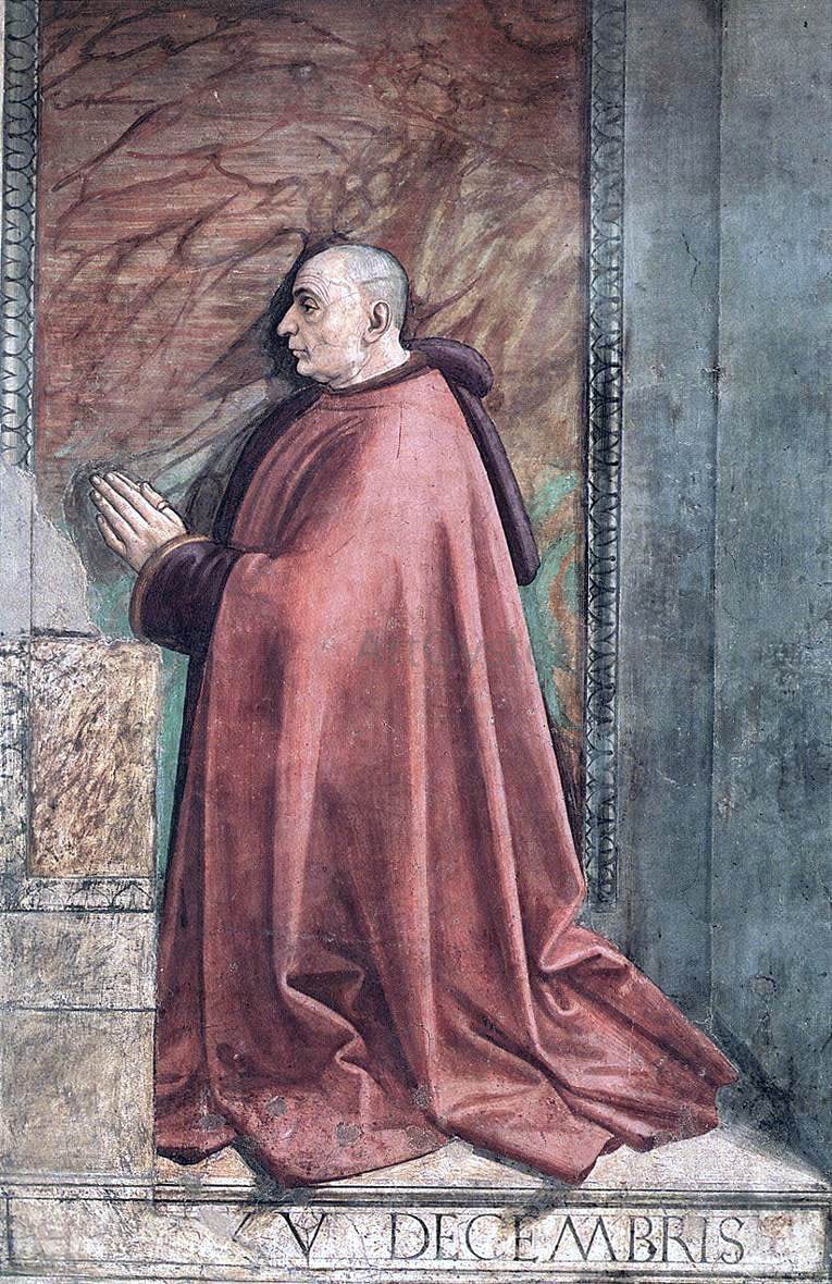  Domenico Ghirlandaio Portrait of the Donor Francesco Sassetti - Canvas Print