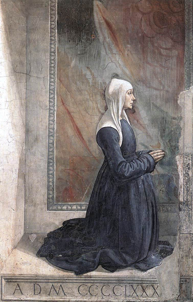  Domenico Ghirlandaio Portrait of the Donor Nera Corsi Sassetti - Canvas Print