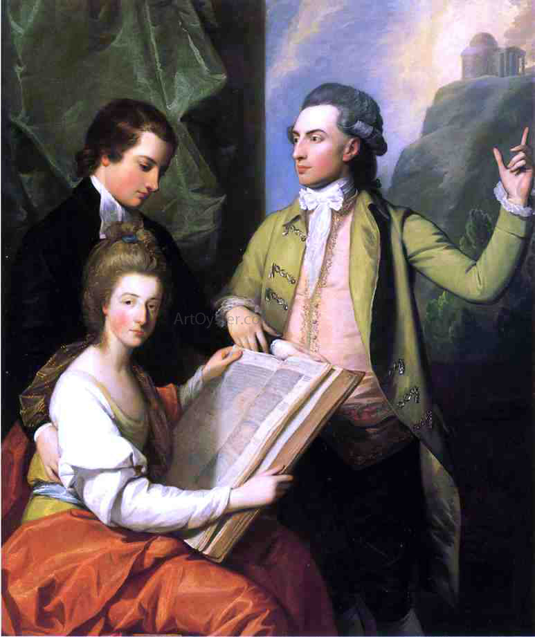  Benjamin West Portrait of the Drummond Family - Canvas Print