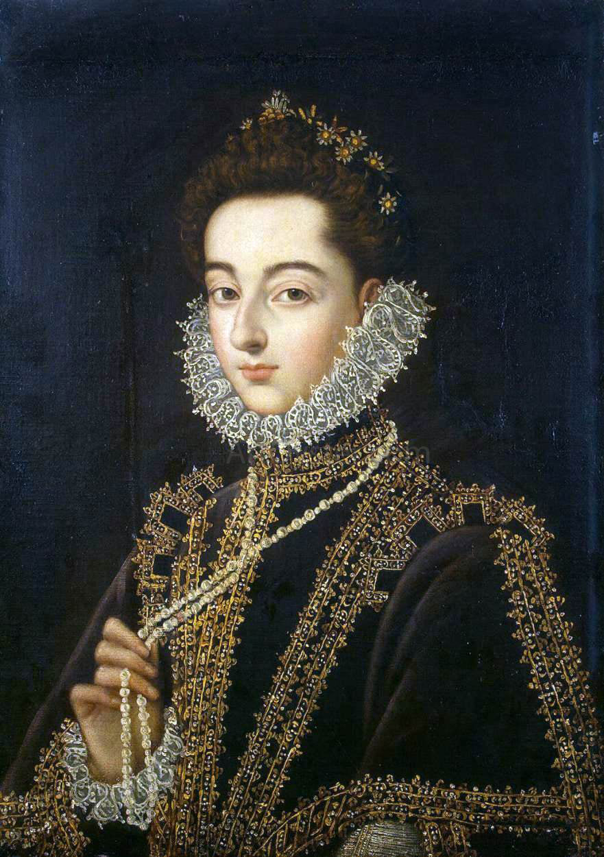  Alonso Sanchez Coello Portrait of the Infanta Catalina Micaela - Canvas Print