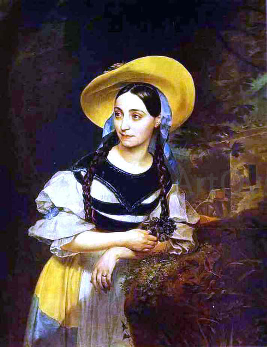  Karl Pavlovich Brulloff Portrait of the Italian Singer Fanny Persiani-Tacinardi - Canvas Print