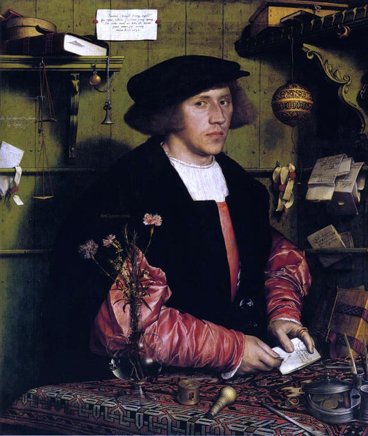  The Younger Hans Holbein Portrait of the Merchant Georg Gisze - Canvas Print
