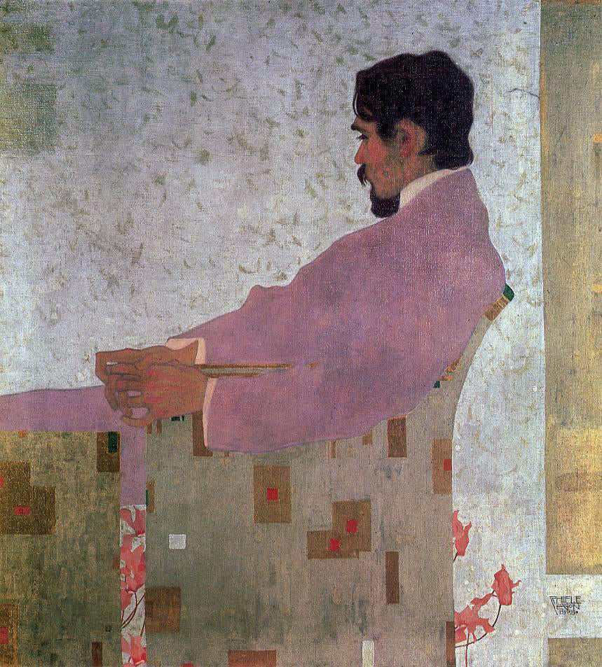  Egon Schiele Portrait of the Painter Anton Peschka - Canvas Print