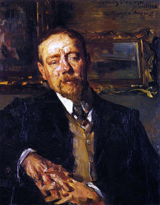  Lovis Corinth Portrait of the Painter Paul Eugene Gorge - Canvas Print