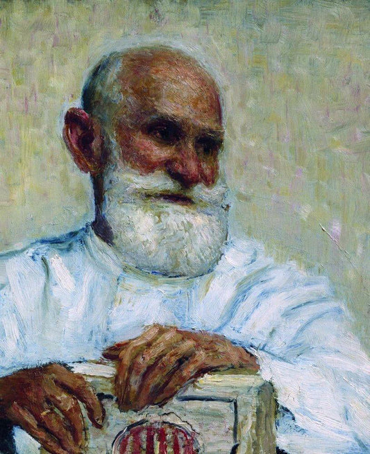  Ilia Efimovich Repin Portrait of the Physiologist Ivan Petrovich Pavlov - Canvas Print