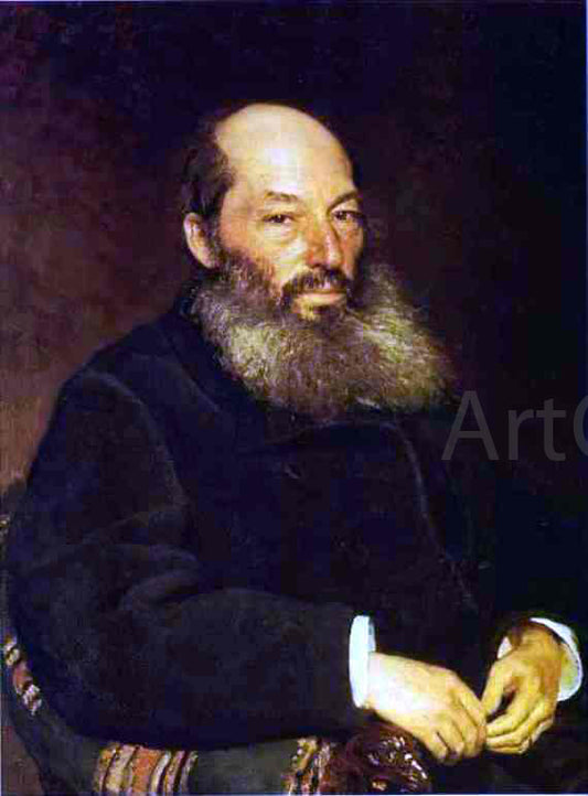  Ilia Efimovich Repin Portrait of the Poet Afanasy Fet - Canvas Print