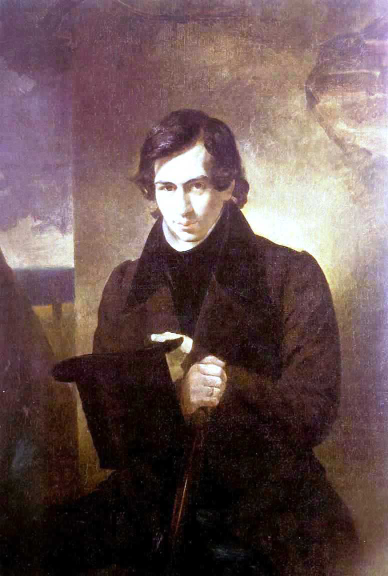  Karl Pavlovich Brulloff Portrait of the Poet and Playwrigh Nestor Kukolnic - Canvas Print