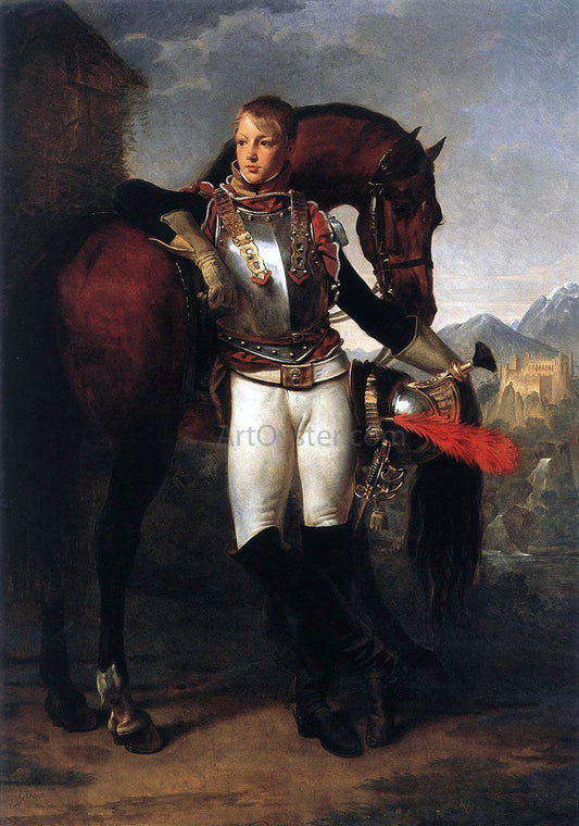  Antoine-Jean Gros Portrait of the Second Lieutenant Charles Legrand - Canvas Print