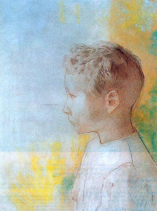  Odilon Redon Portrait of the Son of Robert de Comecy - Canvas Print