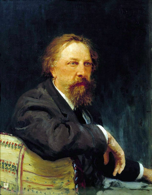  Ilia Efimovich Repin Portrait of the Writer Aleksey Konstantinovich Tolstoy - Canvas Print
