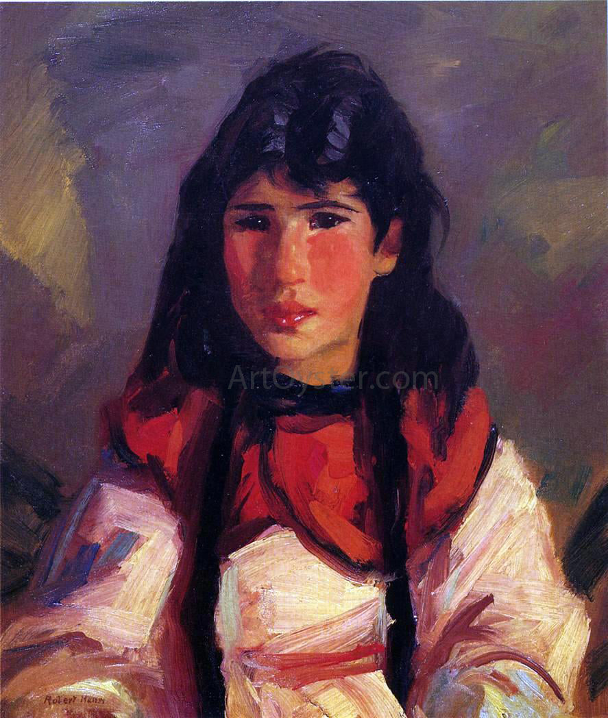  Robert Henri Portrait of Tillie - Canvas Print