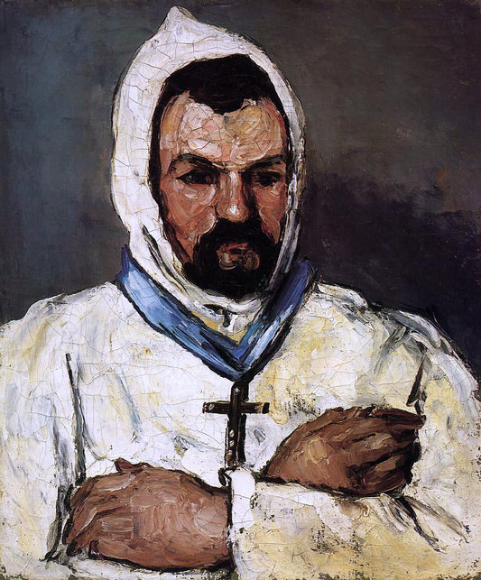  Paul Cezanne Portrait of Uncle Dominique as a Monk - Canvas Print