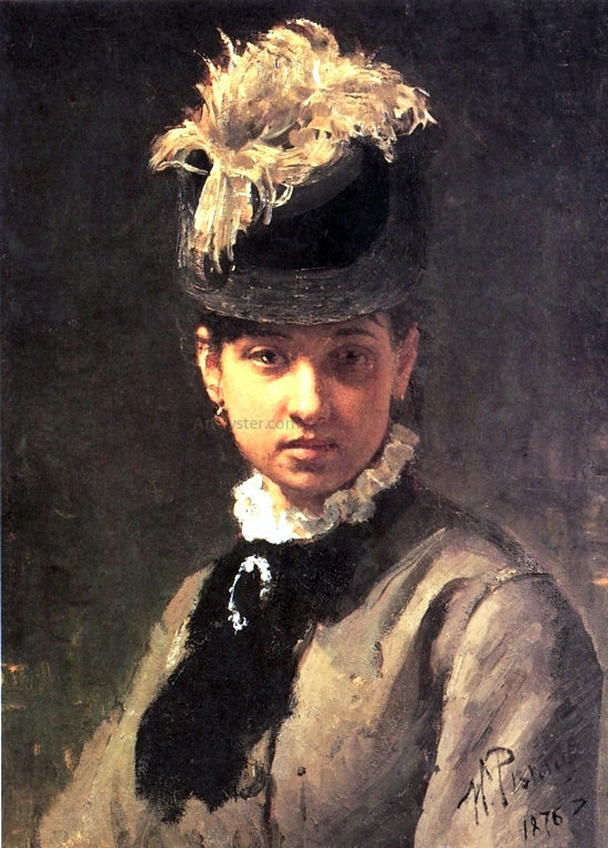  Ilia Efimovich Repin Portrait of Vera Repina, the Artist's Wife - Canvas Print