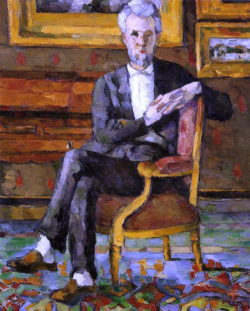  Paul Cezanne Portrait of Victor Chocquet, Seated - Canvas Print